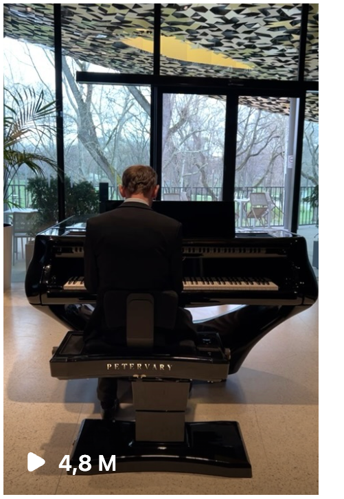Breaking boundaries: Petervary Smart Piano Bench instagram reel Reaches 4.8 Million views